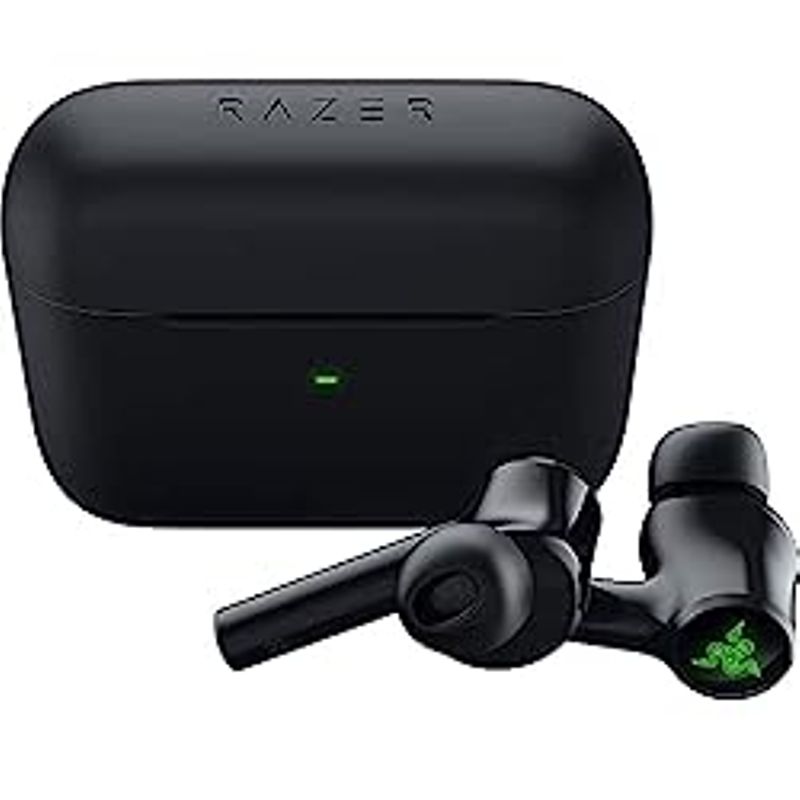 Razer Hammerhead Pro HyperSpeed Wireless Gaming Earbuds for PC, Playstation, Switch, Mobile: Adjustable ANC - Fast Wireless Charging Case...