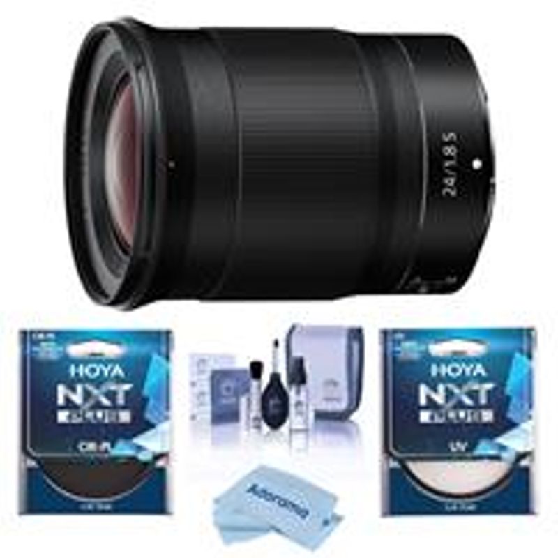 Rent to own Nikon NIKKOR Z 24mm f/1.8 S Lens for Z Series Mirrorless Cameras Bundle With Hoya