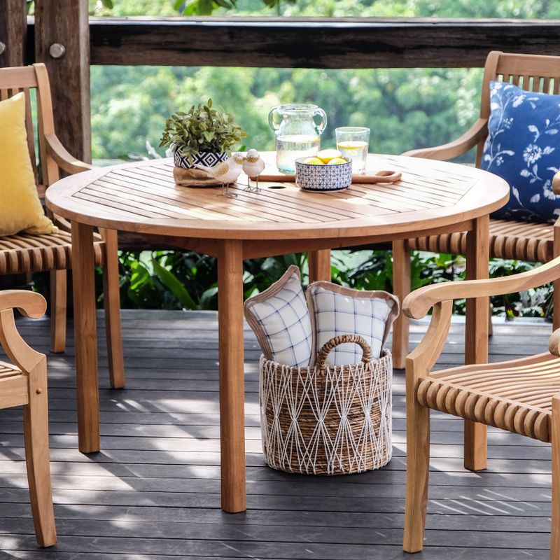 Cambridge Casual Chara Teak Wood Outdoor Dining Table - Natural Teak