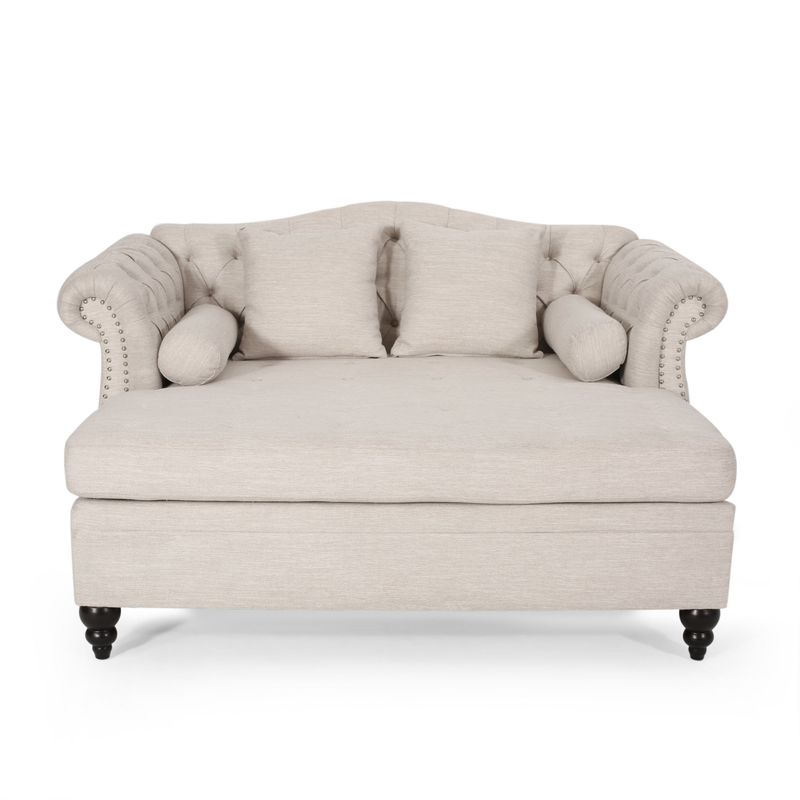 Rent to own Wellston Tufted Double Chaise Lounge by Christopher Knight
