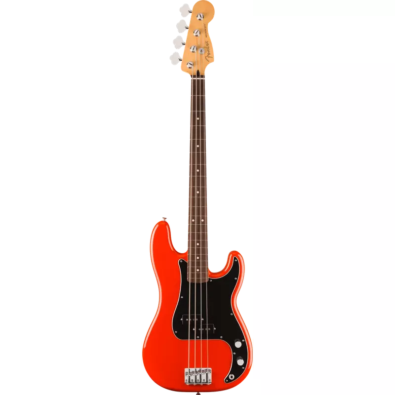 Fender Player II Precision Electric Bass, Rosewood Fingerboard, Coral Red