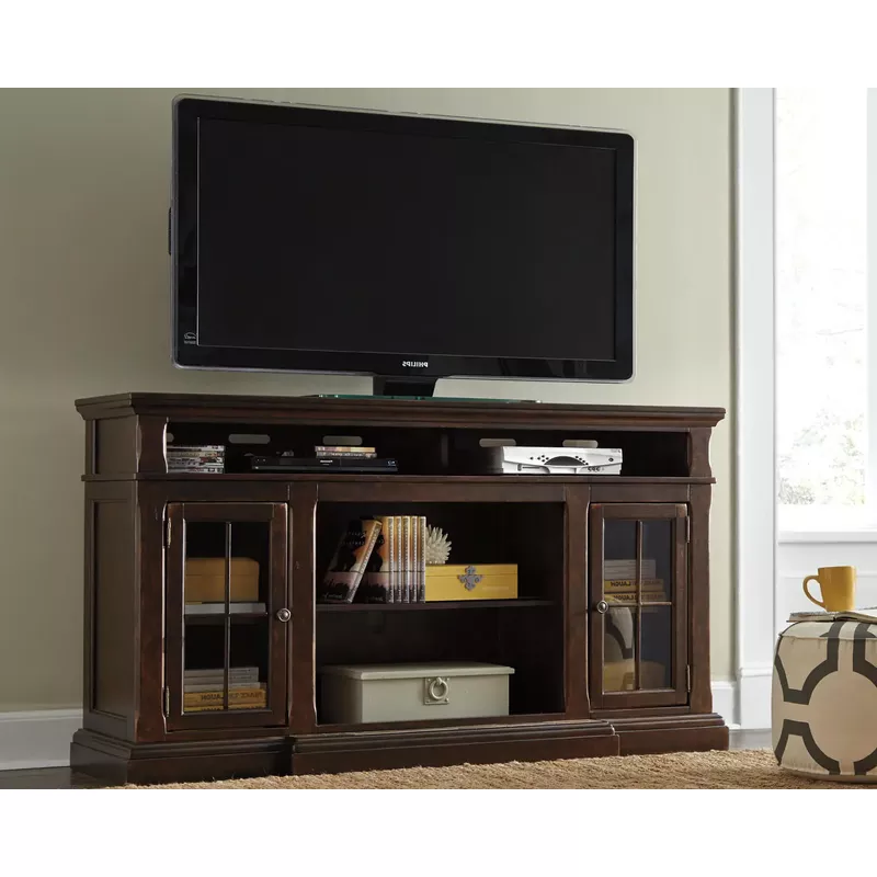 Roddinton Extra Large TV Stand w/Fireplace Option