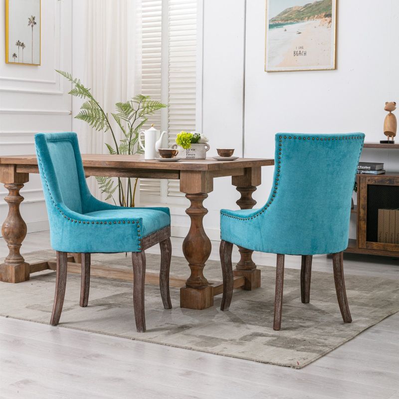 5 Pieces Dining Table Set - N/A - Blue