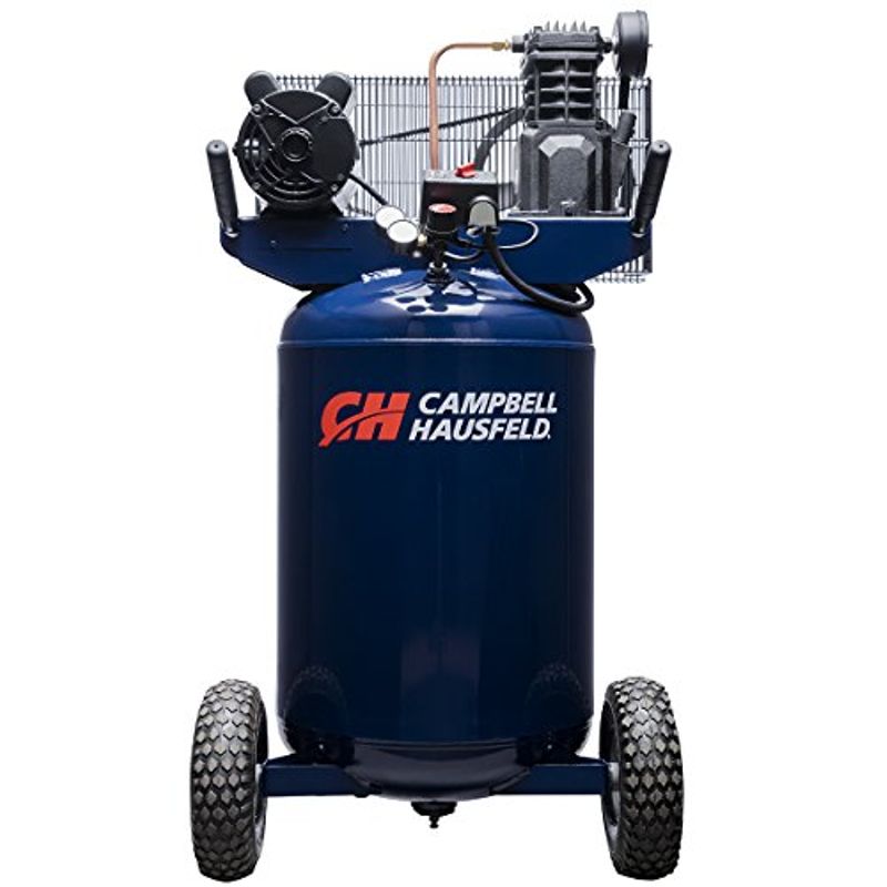 Vertical 30 Gallon Portable Air Compressor - 5.5CFM, 2HP, 120V/240V, Single Stage, 1 Phase (Campbell Hausfeld VT6358)