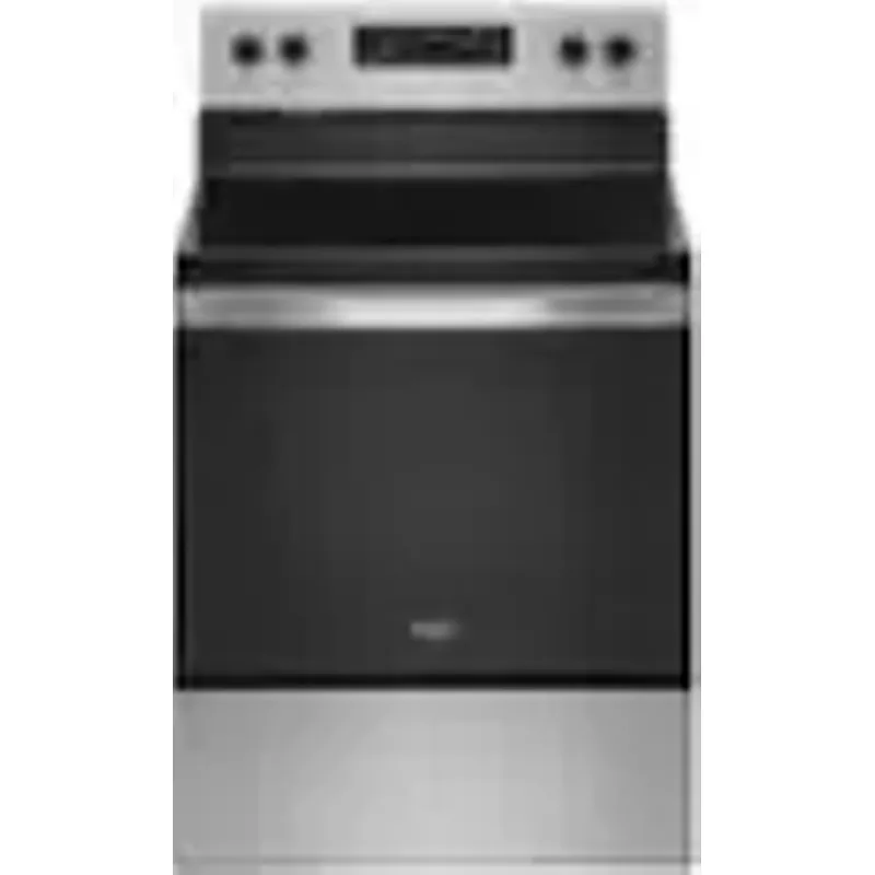 Whirlpool - 5.3 Cu. Ft. Freestanding Electric Range with Steam-Cleaning and Frozen Bake™ - Stainless Steel
