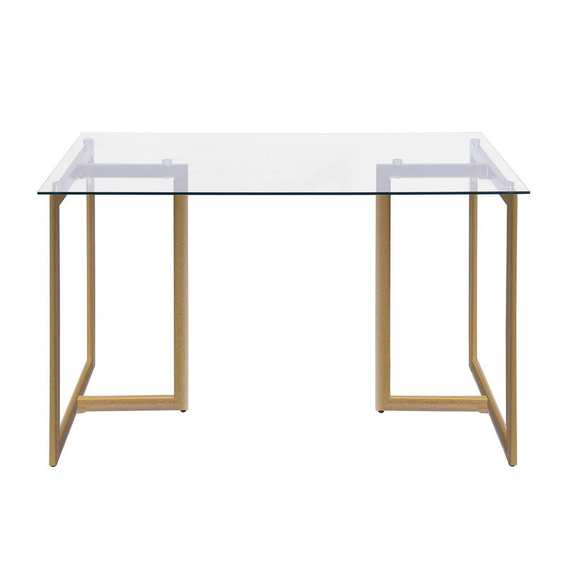 Silver Orchid 5 piece Dining Table Set (Set for 4) - Beige