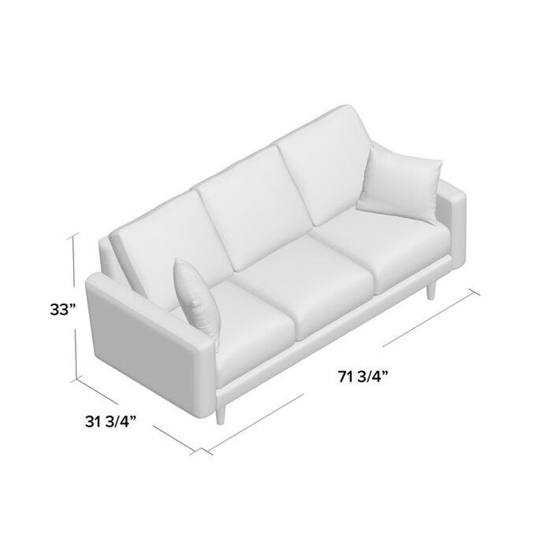Craigmont 71.7'' Square Arm Sofa - Beige