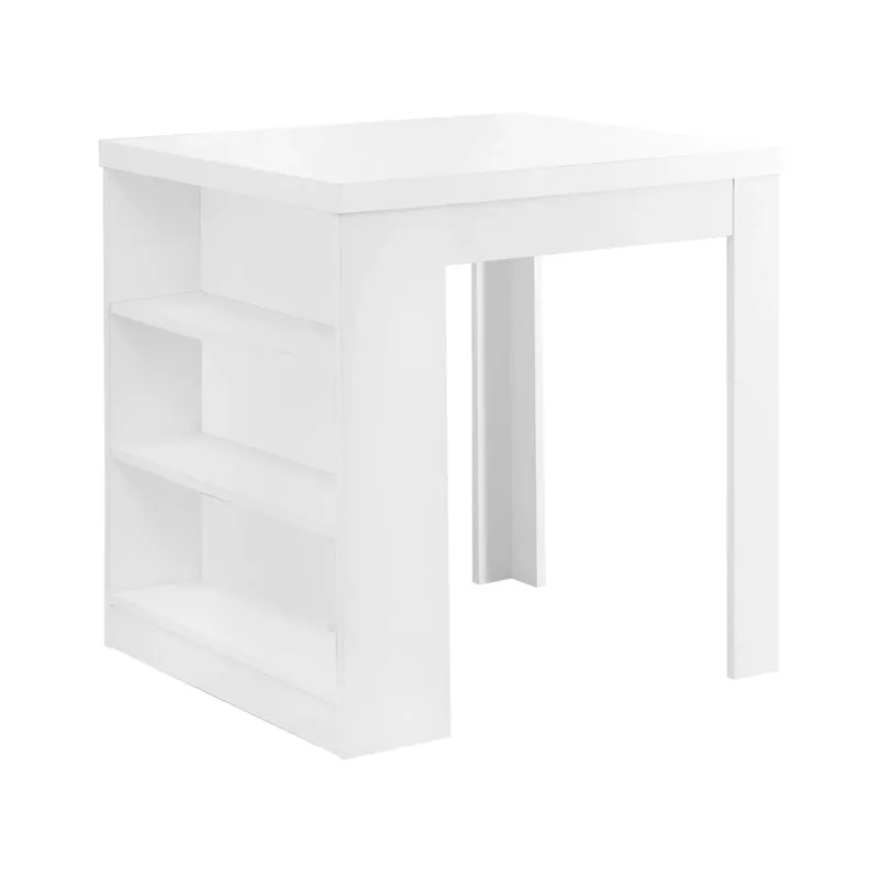 Dining Table/ 36" Rectangular/ Small/ Counter Height/ Kitchen/ Dining Room/ Laminate/ White/ Contemporary/ Modern