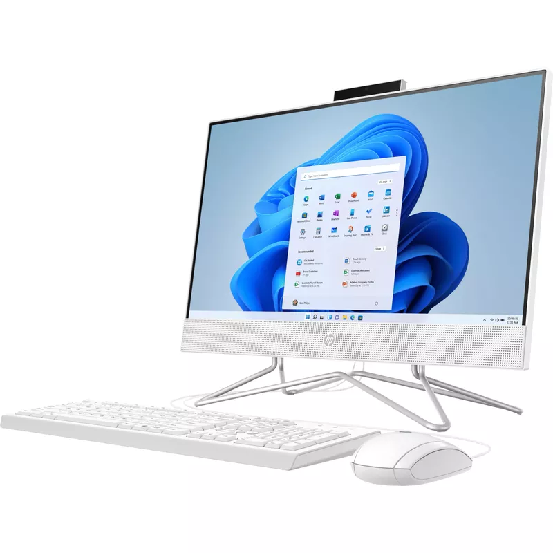 HP - 21.5" All-In-One - Intel Celeron - 4GB Memory - 128GB SSD - Snow White