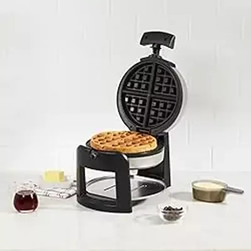 Cuisinart - Round Flip Belgian Waffle Maker - Silver