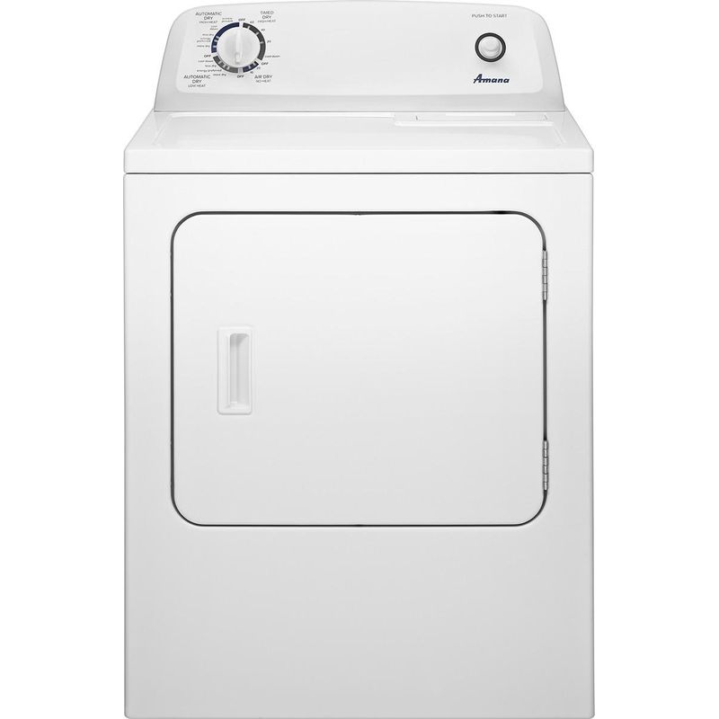 Front Zoom. Amana - 6.5 Cu. Ft. Gas Dryer with Automatic Dryness Control - White