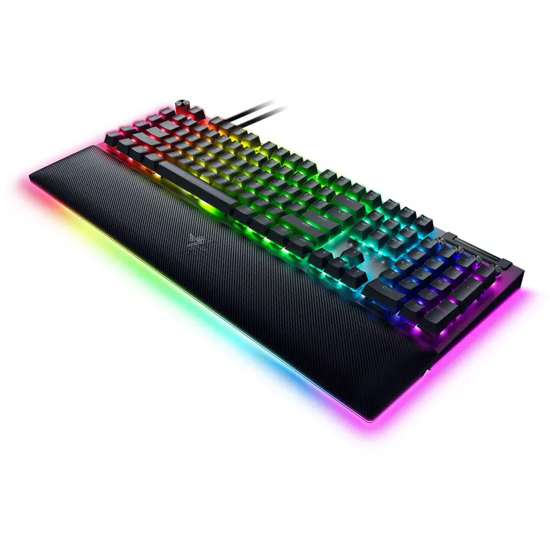 Razer BlackWidow V4 Pro Wired Mechanical Gaming Keyboard: Green Mechanical Switches Tactile & Clicky - Doubleshot ABS Keycaps - Command Dial - Programmable Macros - Chroma RGB - Magnetic Wrist Rest