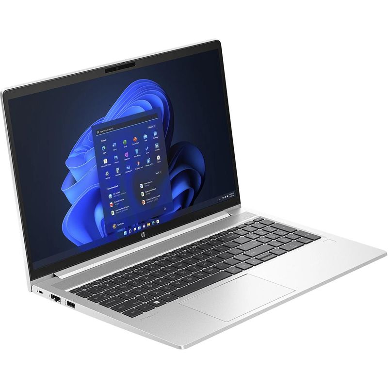 HP ProBook 450 G10 15.6" Full HD Notebook Computer, Intel Core i7-1355U 1.7GHz, 8GB RAM, 512GB SSD, Windows 11 Pro, Pike Silver Plastic