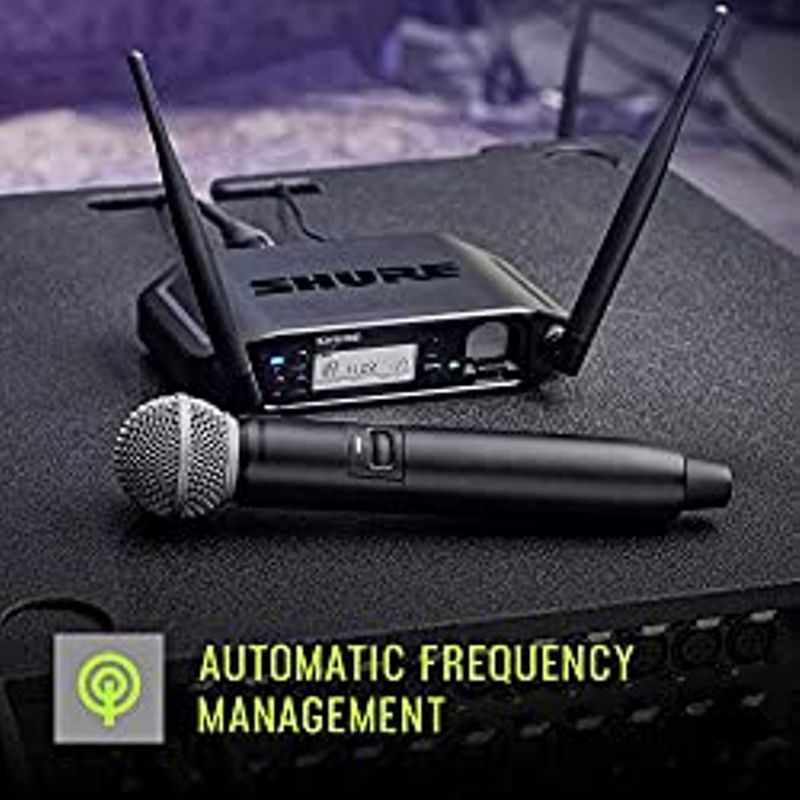 Shure GLX-D+ Dual Band Pro Digital Wireless Headworn Wireless Microphone System for Church, Fitness & More, with PGA31 Headset Condenser...