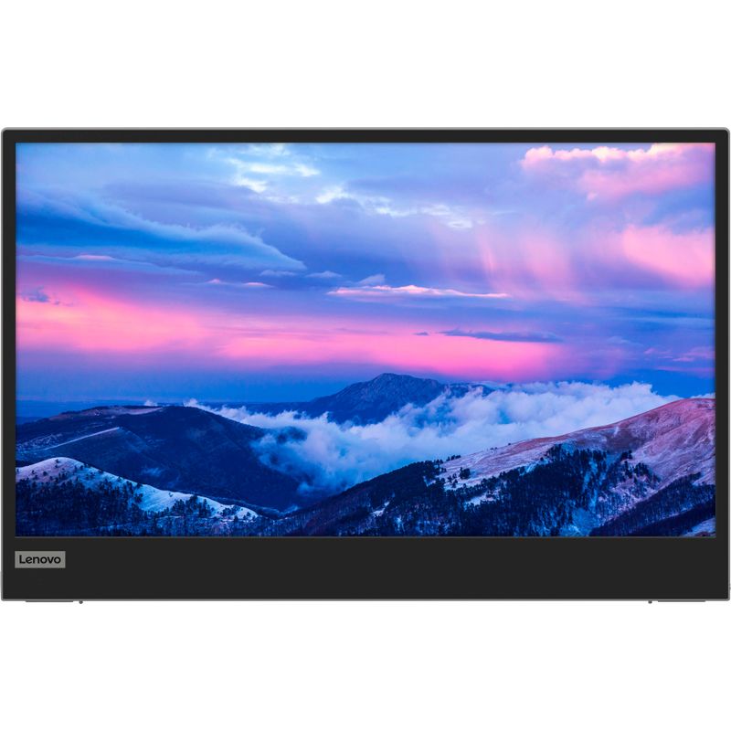 Front Zoom. Lenovo - L15 15.6" IPS LED FHD USB-C Portable Monitor - Silver