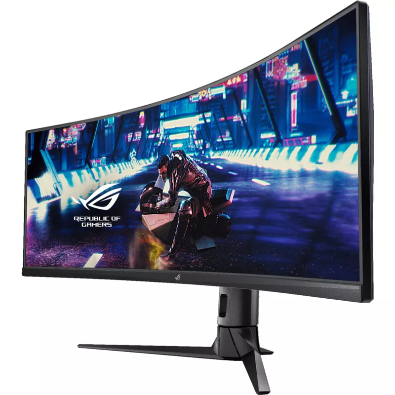 ASUS - ROG Strix 49” Curved FHD 144Hz FreeSync Gaming Monitor with HDR (DisplayPort,HDMI,USB) - Black
