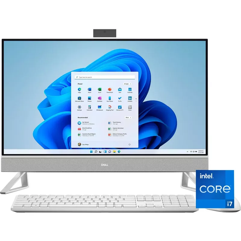 Dell - Inspiron 27" Touch screen All-In-One Desktop - 13th Gen Intel Core i7 - 16GB Memory - GPU MX550 - 1TB SSD - White