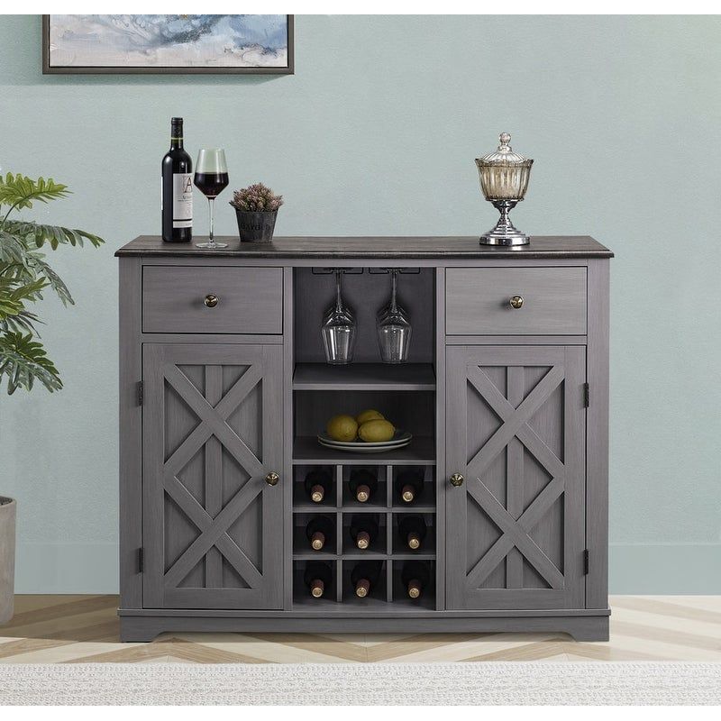 Wine Bar Cabinet - White