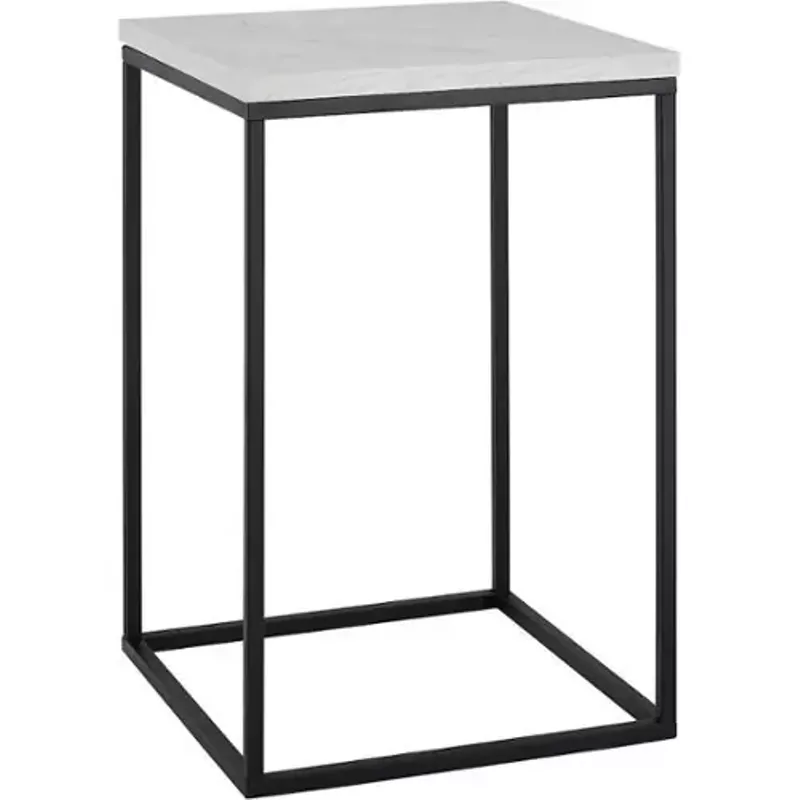 Rent to own Walker Edison - Modern Open Sided End/Side Table - Faux ...