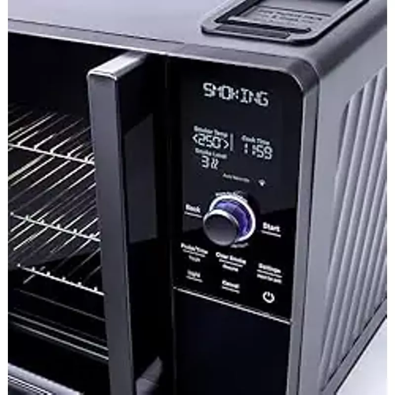 GE Profile - Smart Indoor Smoker - Black