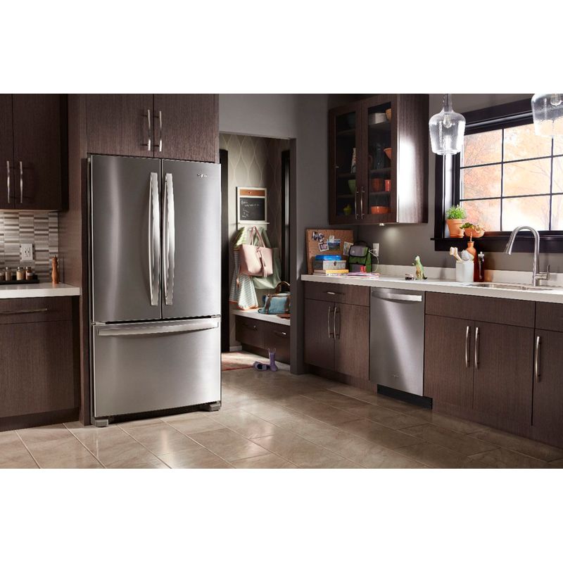 Alt View Zoom 12. Whirlpool - 25.2 Cu. Ft. French Door Refrigerator with Internal Water Dispenser - Stainless Steel