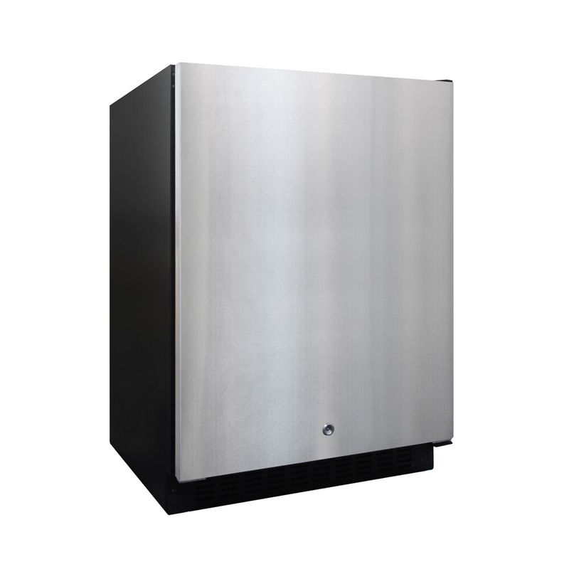 5.12 Cubic Foot Outdoor Refrigerator - Black/Stainless
