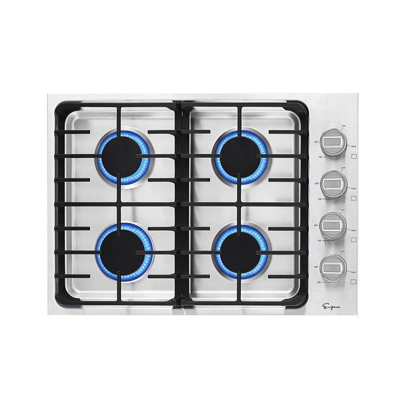 2 Piece Kitchen Appliances Packages Including 30" Gas Cooktop and 36" Under Cabinet Range Hood - 30"