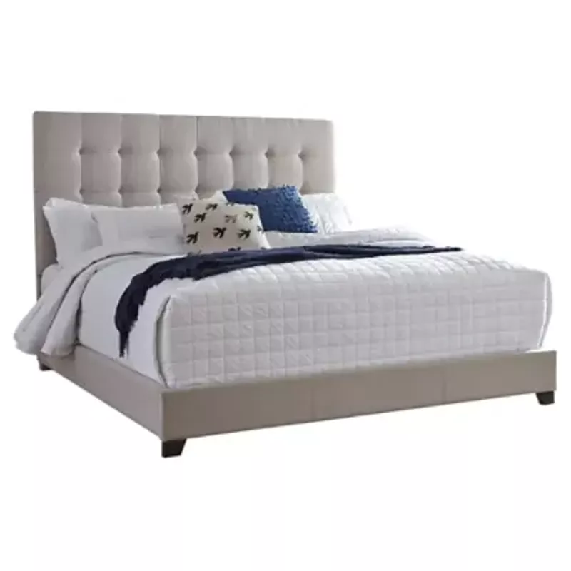 Beige Dolante Queen Upholstered Bed