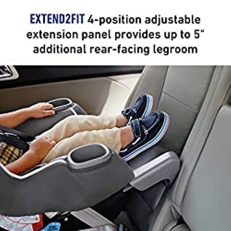 Graco Extend2Fit Convertible Car Seat | Ride Rear Facing Longer with Extend2Fit, Redmond