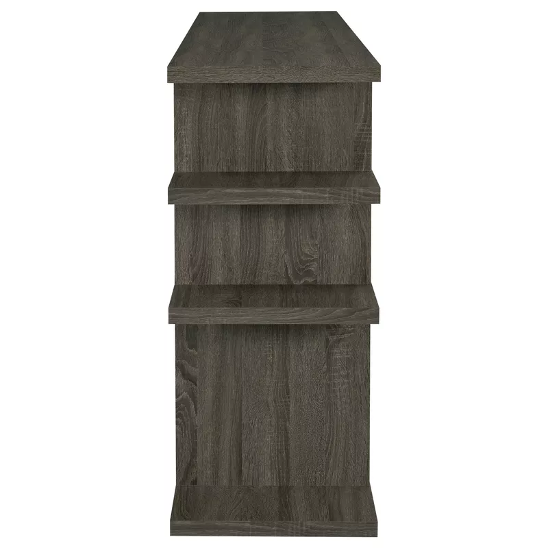 Santos 3-tier Bookcase Weathered Grey