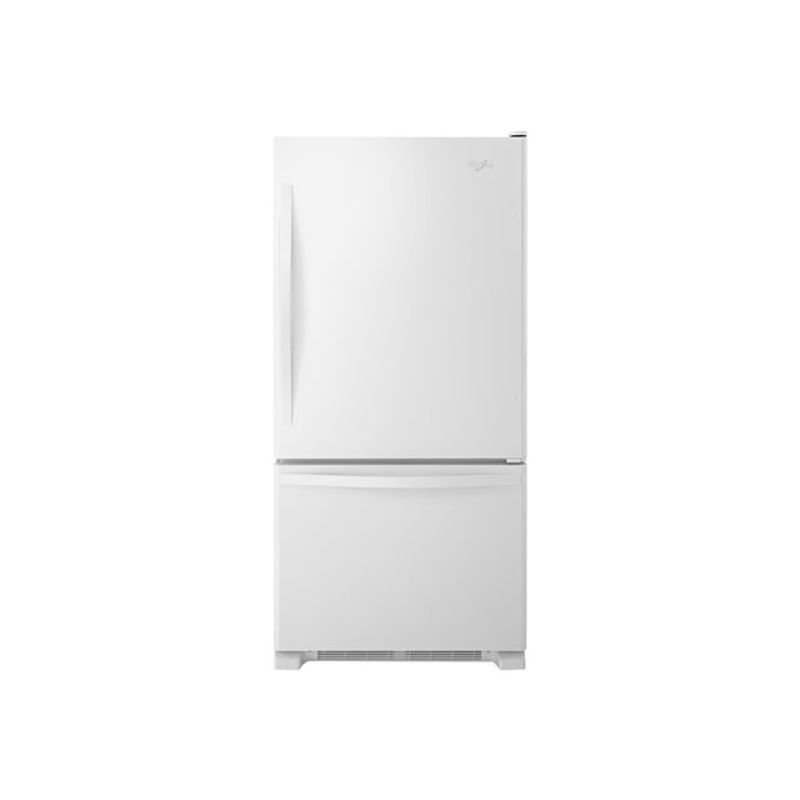 Whirlpool White Bottom Freezer Refrigerator