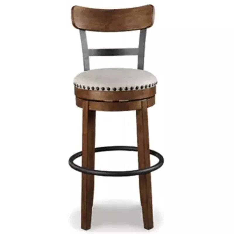 Brown Valebeck Tall Upholstered Swivel Barstool(1/CN)