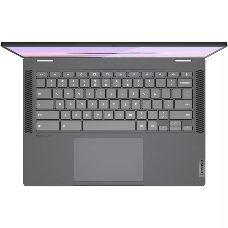 Lenovo - Flex 5i Chromebook Plus Laptop with Google AI - 14" 2K Touch - Intel i3-1315U - 8GB RAM - Intel UHD Graphics - 128GB SSD - Storm Grey