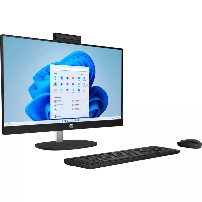 HP - 24" Touch-Screen All-in-One with Adjustable Height - AMD Ryzen 5 - 8GB Memory - 1TB SSD - Jet Black