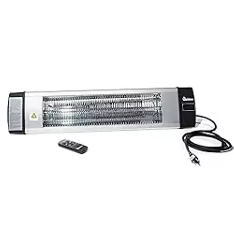 Dr Infrared Heater Carbon Infrared Patio Heater, Indoor and Outdoor (120V / 1500W, Silver)