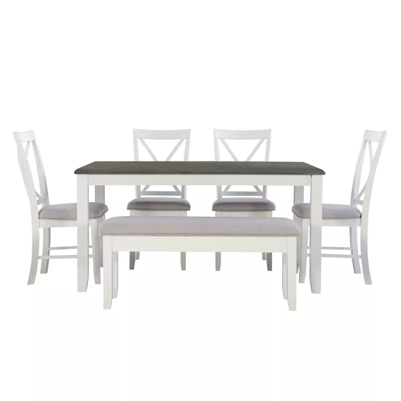 Andette 6Pc Dining Set Gray