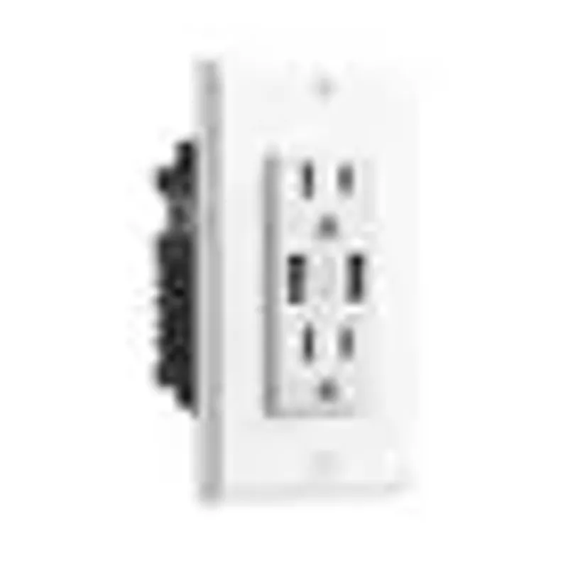 Geeni - Current Plus Charge 2-Outlet/2-USB Smart Outlet - White