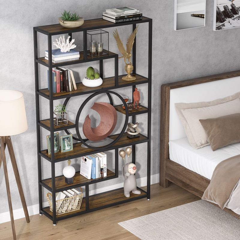 Rent to own 72'' Bookcase Bookshelf, 7Tier Tall Etagere Bookcases Book