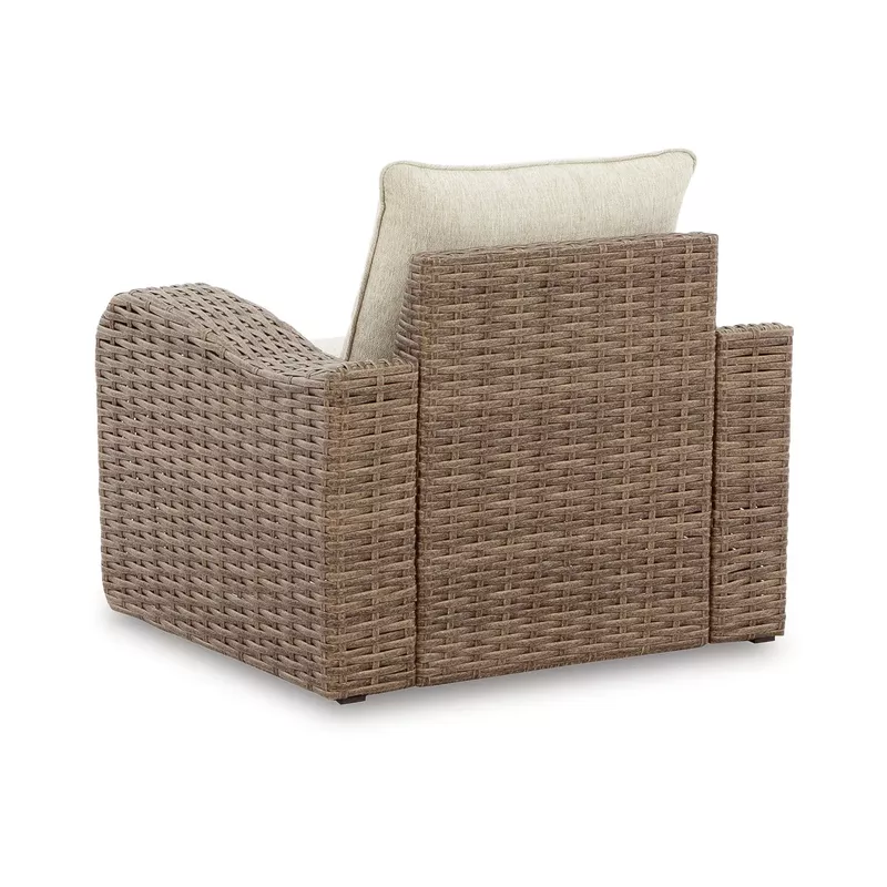 Sandy Bloom Lounge Chair with Cushion