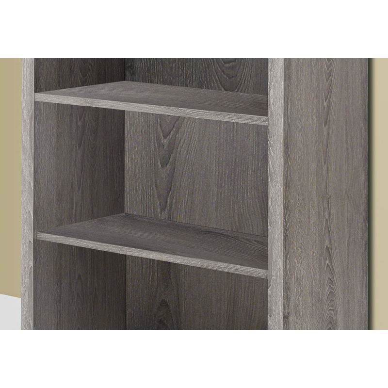 Bookshelf/ Bookcase/ Etagere/ 5 Tier/ 48"H/ Office/ Bedroom/ Laminate/ Brown/ Contemporary/ Modern