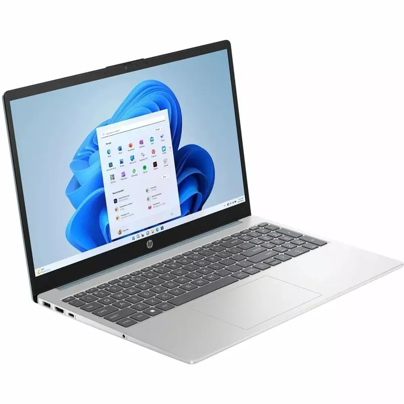 HP 15-FC0000 15.6" HD Touchscreen Laptop, AMD Ryzen 5 7520U 2.8GHz, 8GB RAM, 256GB SSD, Windows 11 Home, Natural Silver