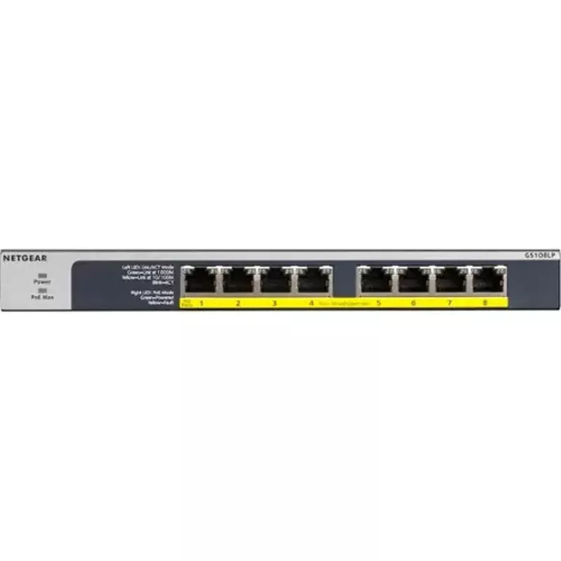 NETGEAR - 8-Port 10/100/1000 Gigabit Ethernet PoE/PoE+ Unmanaged Switch