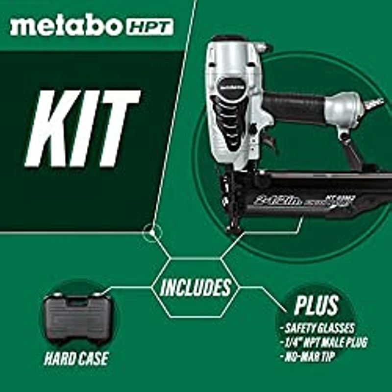Metabo HPT Finish Nailer Kit | 16 Gauge | Accepts 1-Inch up to 2-1/2-Inch Finish Nails | Integrated Air Duster | 5-Year Warranty |...