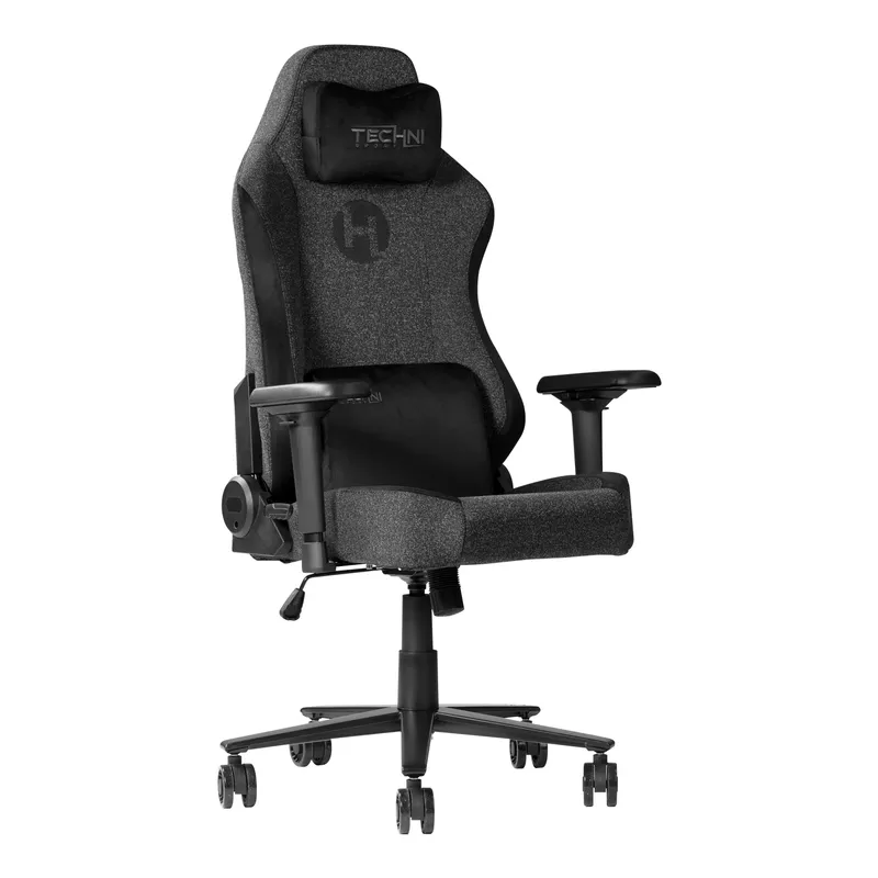 Fabric Gaming Chair, Black