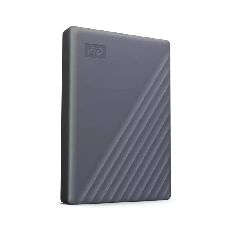 WD My Passport USB 3.2 Gen 1 Type-C Portable External Hard Drive, Silicon Gray - 5TB