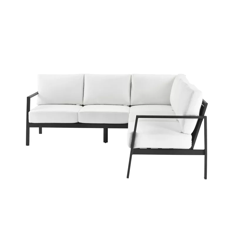 Albin Aluminum Outdoor Sectional White