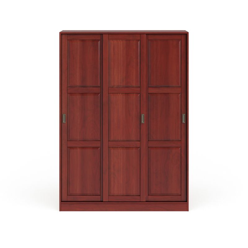 Copper Grove Caddo Solid Pine Three Sliding Door Wardrobe - White