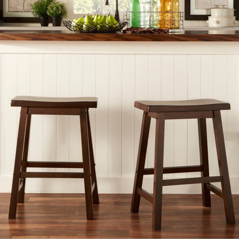Salvador Saddle Seat Counter Stool (Set of 2) by iNSPIRE Q Bold - Grey