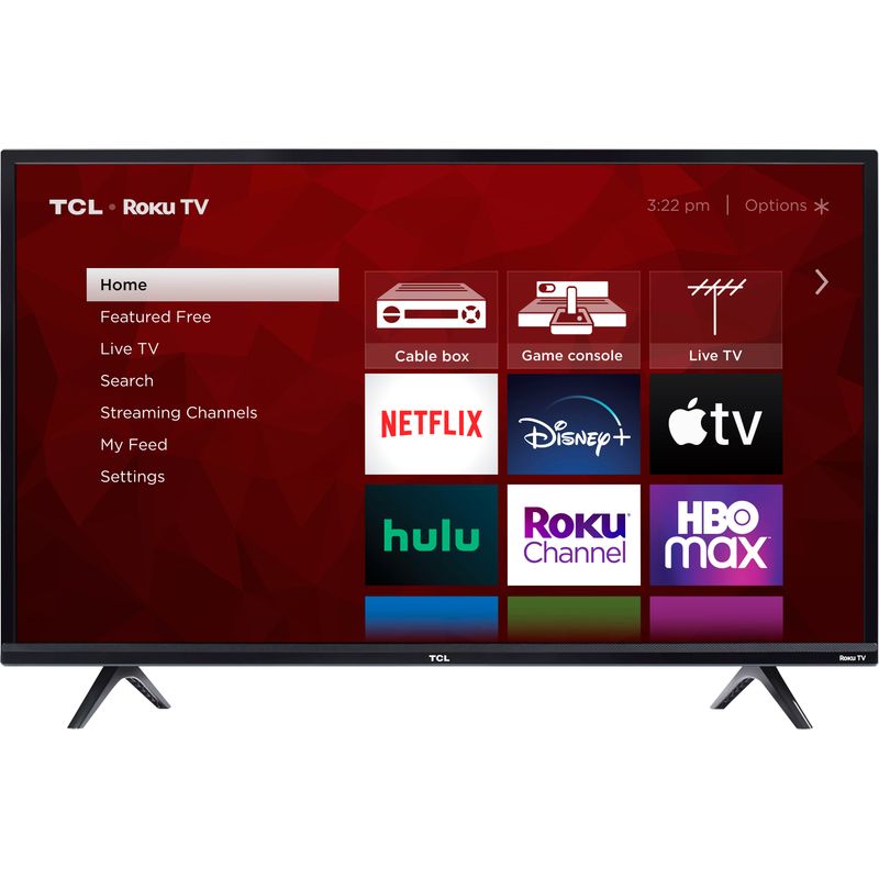 Front Zoom. TCL - 32" Class 3-Series HD 720p LED Smart Roku TV