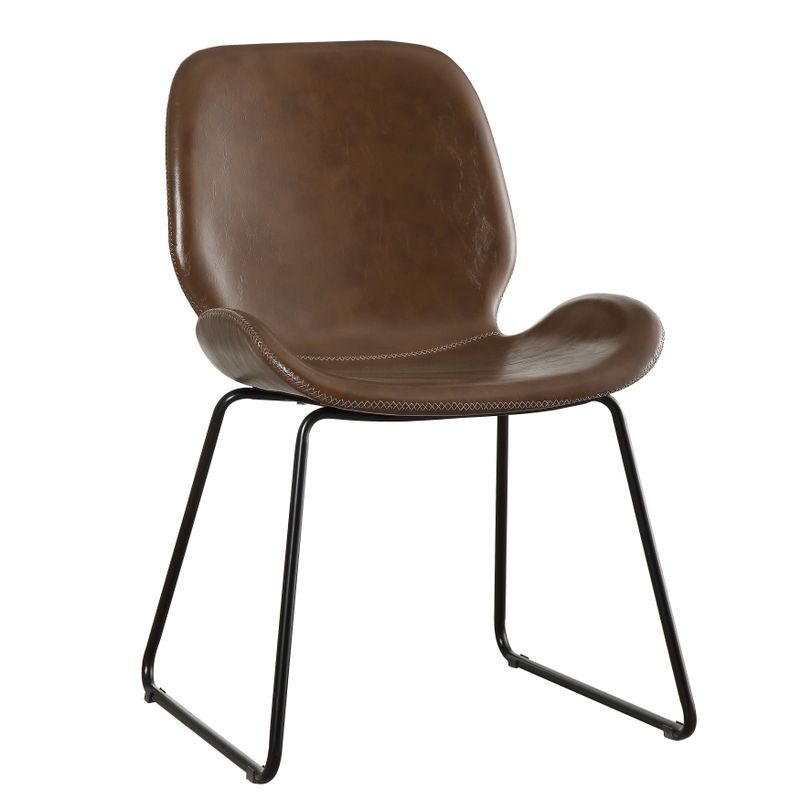 Crawle Modern Curved Accent Chair by FOA - Black